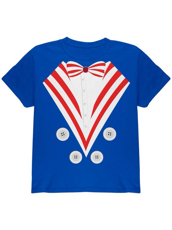 Halloween Uncle Sam Costume Youth T Shirt Royal Youth X-SM