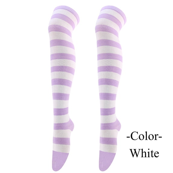 Halloween Under $ 5 Stockings Womens Thigh High Socks Print Long Stockings Festival Christmas Gift White Stockings