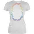 thumbnail image 1 of Halloween Unicorn Costume Rainbow Pony Juniors Soft T Shirt White MD, 1 of 2