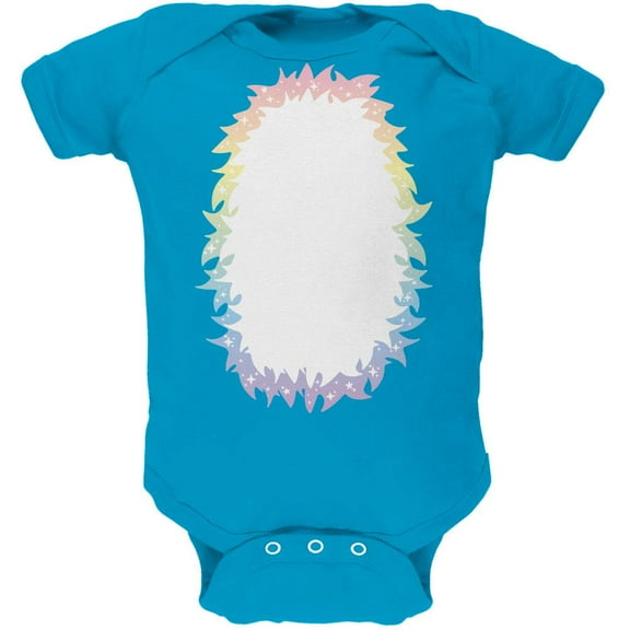 Halloween Unicorn Costume Rainbow Pony Soft Baby One Piece Turquoise 24 Month