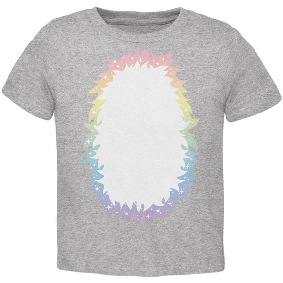 Halloween Unicorn Costume Rainbow Pony Toddler T Shirt Heather 2T