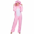 thumbnail image 1 of Halloween Unisex Adult Animal Cosplay Pink Pig Costume Outfits Onesize Pajamas, 1 of 8