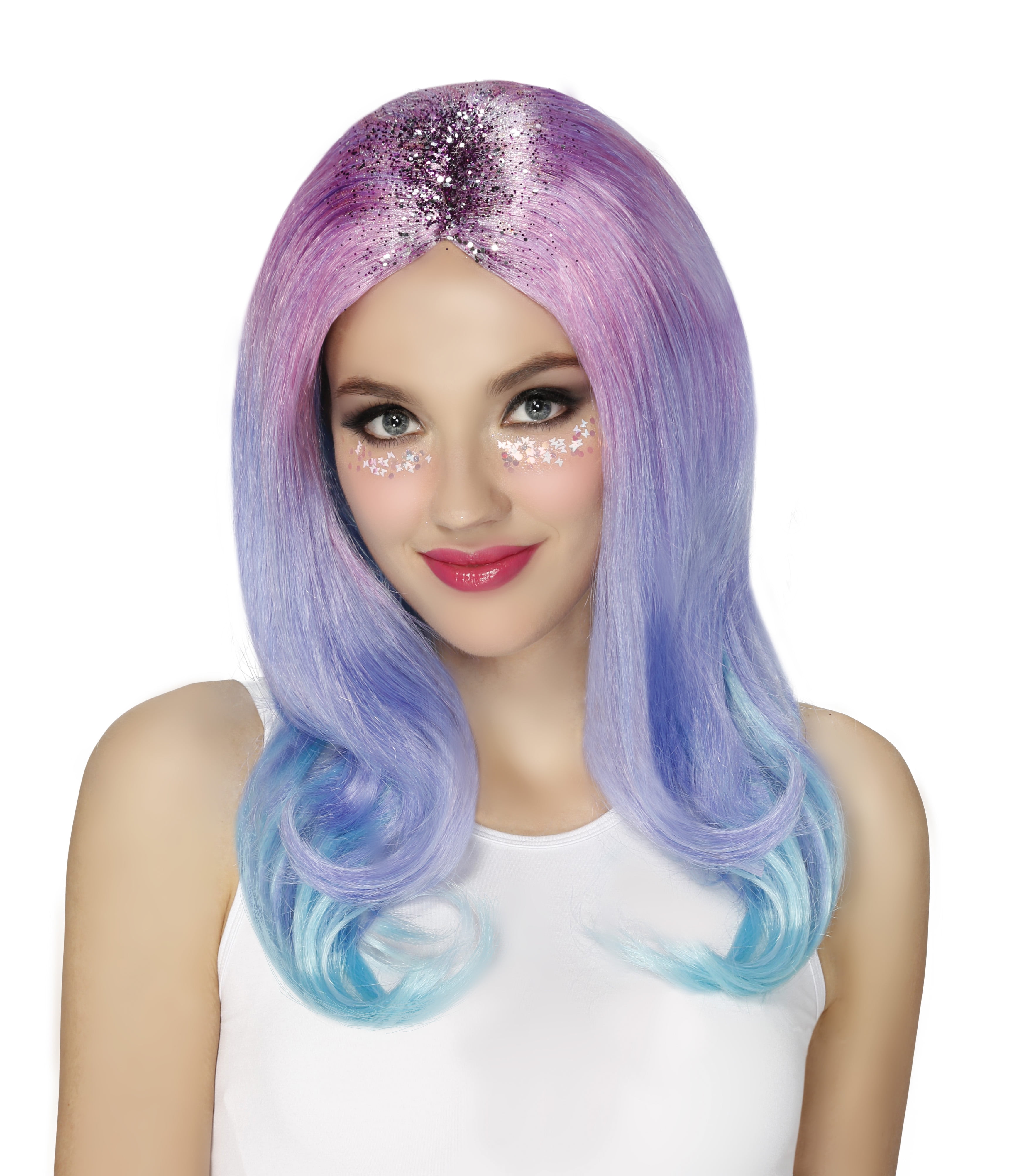 Halloween Unisex Mermaid Glitter Costume Wig, By Way To Celebrate 