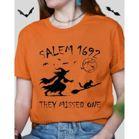 Halloween Unisex Salem 1692 Witch Graphic T-Shirt - Gift for Halloween