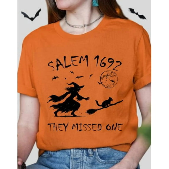 Halloween Unisex Salem 1692 Witch Graphic T-Shirt - Gift for Halloween