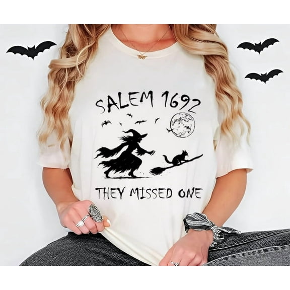 Halloween Unisex Salem 1692 Witch Graphic T-Shirt - Gift for Halloween