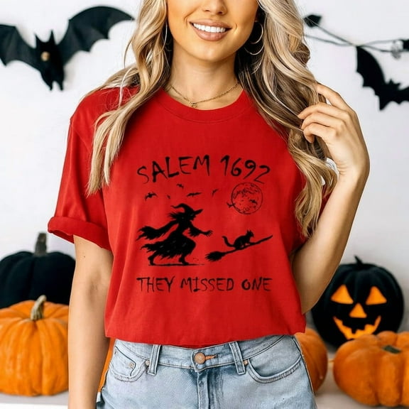 Halloween Unisex Salem 1692 Witch Graphic T-Shirt - Gift for Halloween