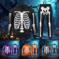 thumbnail image 1 of Halloween Unisex Tracksui Skeleton Hoodies And Sweatpants Set for Boy Girl 2 Piece Outfits Athletic Jogging Suits, 1 of 4