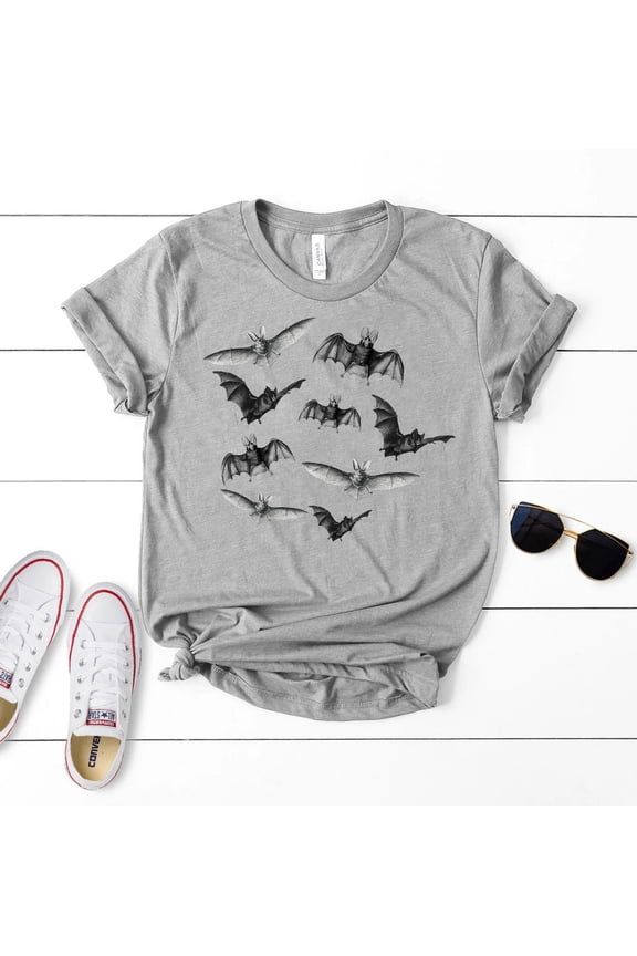 Halloween Vampire Bat , Gothic Shirt, Halloween Bats Collage Shirt, Gothic It's Freakin Ba