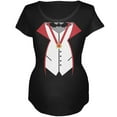 thumbnail image 1 of Halloween Vampire Costume Black Maternity Soft T-Shirt - Large, 1 of 1