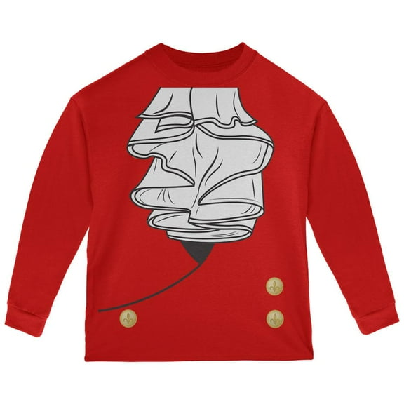 Halloween Vampire Costume Male Toddler Long Sleeve T Shirt Red 4T