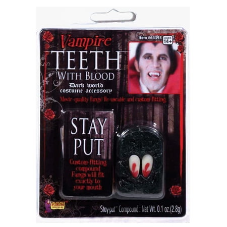 Halloween Vampire Fangs With Blood