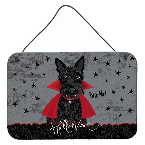 Halloween Vampire Scottie Wall or Door Hanging Prints