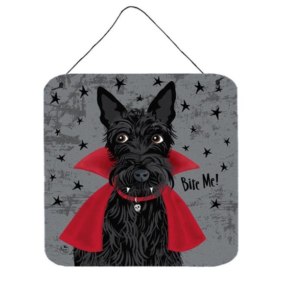 Halloween Vampire Scottie Wall or Door Hanging Prints