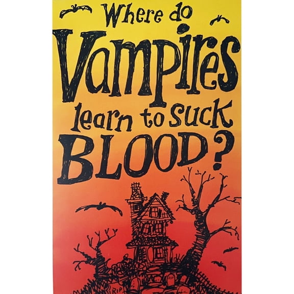 Halloween 'Vampires' Greeting Card w/ Envelope (1ct)
