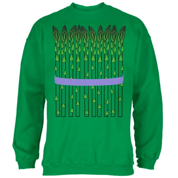 Halloween Vegetable Asparagus Costume Mens Sweatshirt Irish Green X-LG