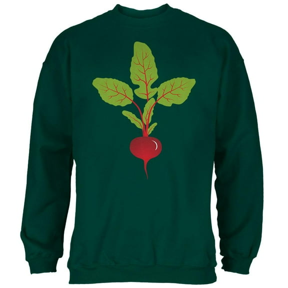 Halloween Vegetable Beet Costume Mens Sweatshirt Forest Green LG