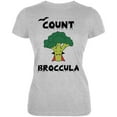 thumbnail image 1 of Halloween Vegetable Broccoli Count Broccula Dracula Funny Juniors Soft T Shirt Heather LG, 1 of 1