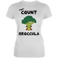 thumbnail image 1 of Halloween Vegetable Broccoli Count Broccula Dracula Funny Juniors Soft T Shirt White MD, 1 of 2