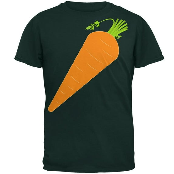Halloween Vegetable Carrot Costume Mens T Shirt Forest Green 2XL