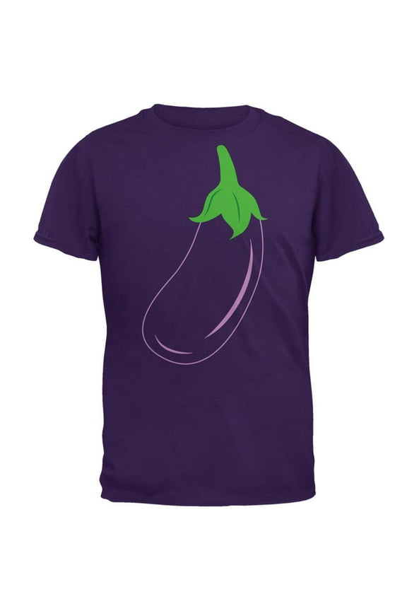 Halloween Vegetable Eggplant Costume Mens T Shirt Purple LG