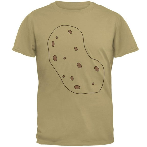 Halloween Vegetable I'm a Potato Costume Mens T Shirt Tan X-LG