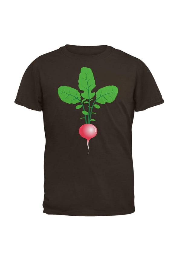 Halloween Vegetable Radish Costume Mens T Shirt Brown LG
