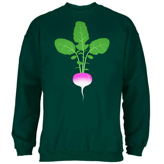 Halloween Vegetable Turnip Costume Mens Sweatshirt Forest Green X-LG