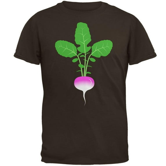 Halloween Vegetable Turnip Costume Mens T Shirt Brown SM
