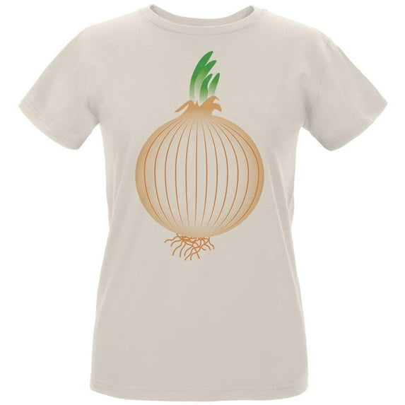 Halloween Vegetable Yellow Onion Costume Womens Organic T Shirt