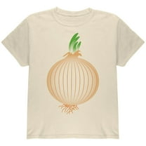 Halloween Vegetable Yellow Onion Costume Youth T Shirt Natural YXL