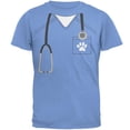 thumbnail image 1 of Halloween Vet Veterinarian Scrubs Costume Mens T Shirt Carolina Blue 3X-LG, 1 of 1