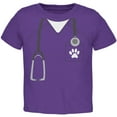 thumbnail image 1 of Halloween Vet Veterinarian Scrubs Costume Toddler T Shirt Purple 2T, 1 of 1