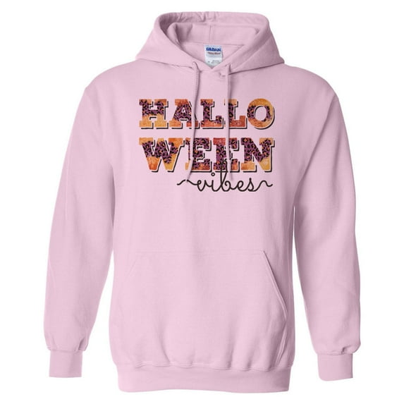 Halloween Vibes Hoodie Sweatshirt Unisex 4X-Large Pink
