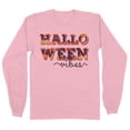 thumbnail image 1 of Halloween Vibes Long Sleeve Shirt Unisex 3X-Large Pink, 1 of 5
