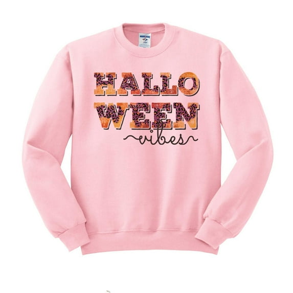 Halloween Vibes Sweatshirt Unisex 3X-Large Pink