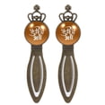 thumbnail image 1 of Halloween Vintage Copper Crown-Shaped Bookmarks: Stainless Steel Reading Accessories and Book Markers Set - a Gift for Readers and Book Lovers, 1 of 5