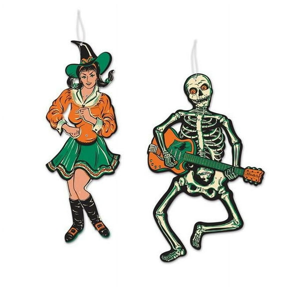 Halloween Vintage GoGo Dancer Jointed Cutouts - 2 Pcs.