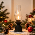 thumbnail image 1 of Halloween Vintage Mini Flameless Table Lamp, Clear Cover Christmas Warm Light Candle LED Light, Desktop Decor Gift for Bedroom Living Room Office Camping Emergency Home Decorations, 1 of 6
