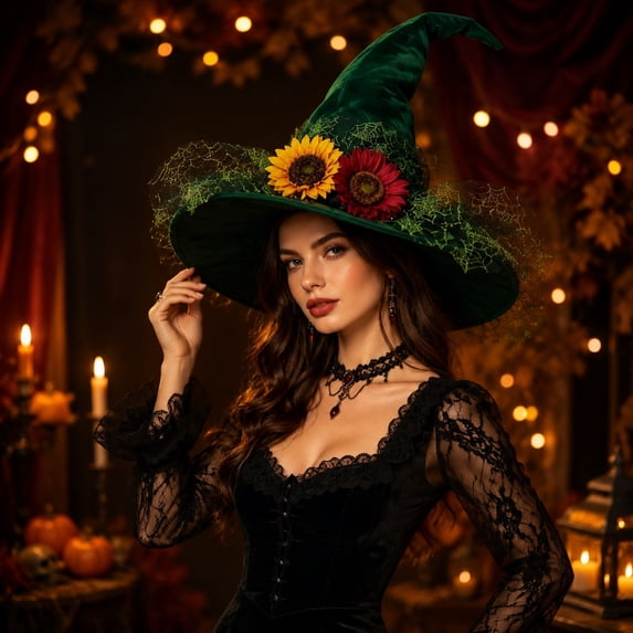 Halloween Vintage Spiderweb Witch Hat, Twisted Wizard Cap Forest Style Costume Headpiece for Party Cosplay Photography Holiday Decoration