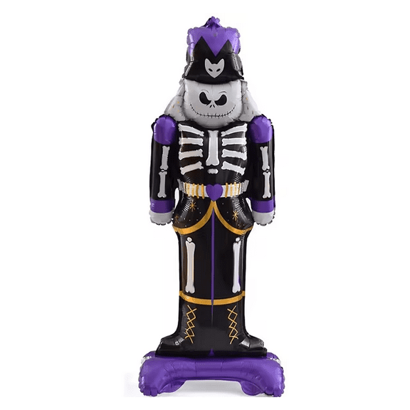 Halloween Violet Skeleton Standing Foil Balloon Decoration F07M1-41 Violet