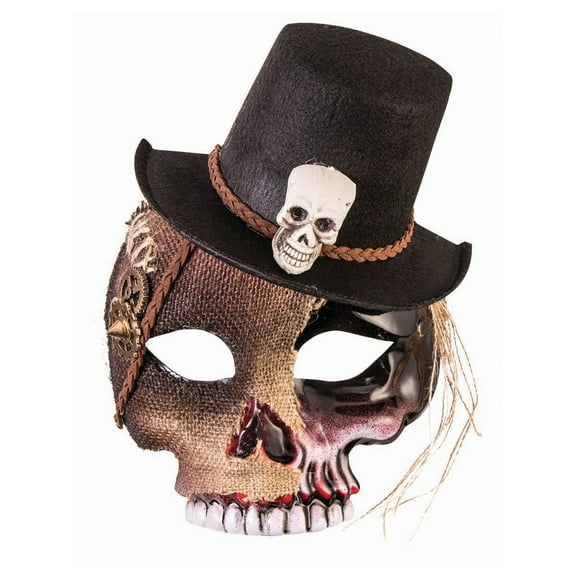 Halloween Voodoo Skull Mask with Hat