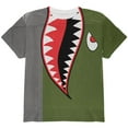 thumbnail image 1 of Halloween WWII Flying Tiger Fighter Shark Nose Art All Over Youth T Shirt Multi YXL, 1 of 2