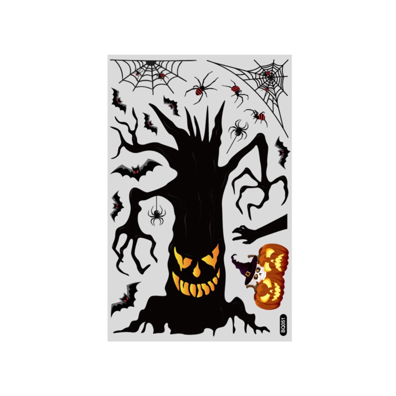 Halloween Wall Decals Decor - Halloween Wall Stickers Ghost Face Tree Wall  Sticker Removable Wall Murals Peel and Stick Wall Decal for Home Decor  Halloween Party Supplies - Walmart.com