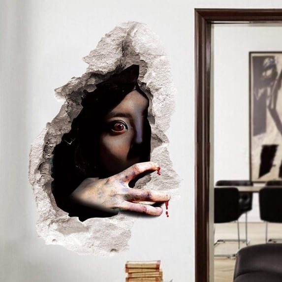 Halloween Wall Decals Wall Stickers Horror Horrible Peel and Stick Decal Wall Sticker Murals Wallpaper Poster