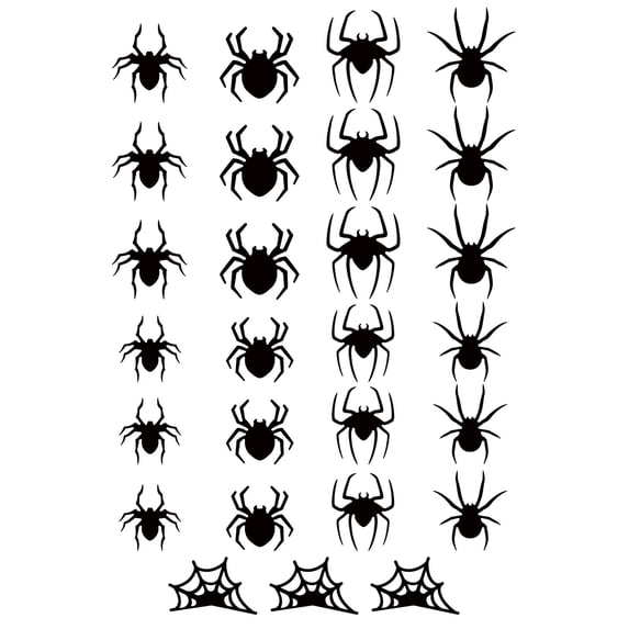 Halloween Wall Stickers 3D Spider Led Flashing Decals Glowing Party Window Decor for Indoor Outdoor Home