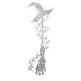 thumbnail image 1 of Halloween Wall Stickers, Glitter Witch Hat Broom Windows Clings for Halloween Party Home Decor, Witch Decals for Wall Windows DIY Party Supplies, 1 of 5