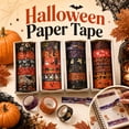 thumbnail image 1 of Halloween Washi Tape Set 6 Rolls Decorative Masking Tape for Scrapbook Journal Planner Halloween Party Supplies, 1 of 6