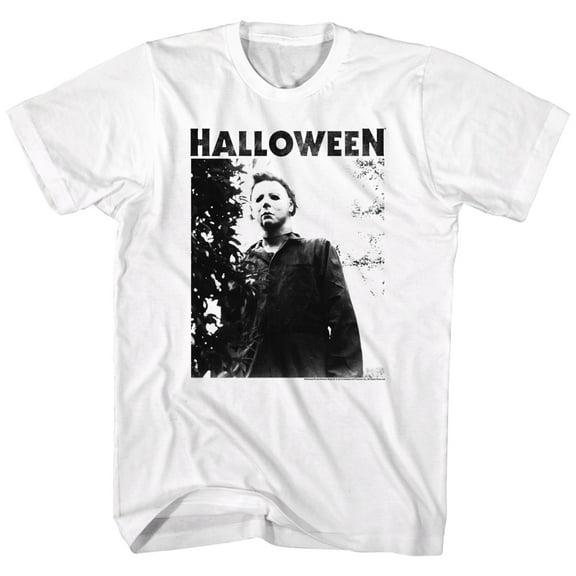 Halloween Watching Logo White Adult T-Shirt