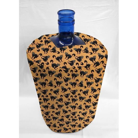Halloween Water Bottle Cover by Penny's Needful Things (5 Gallon Cover)(Top Spout) (Scaredy Cat)